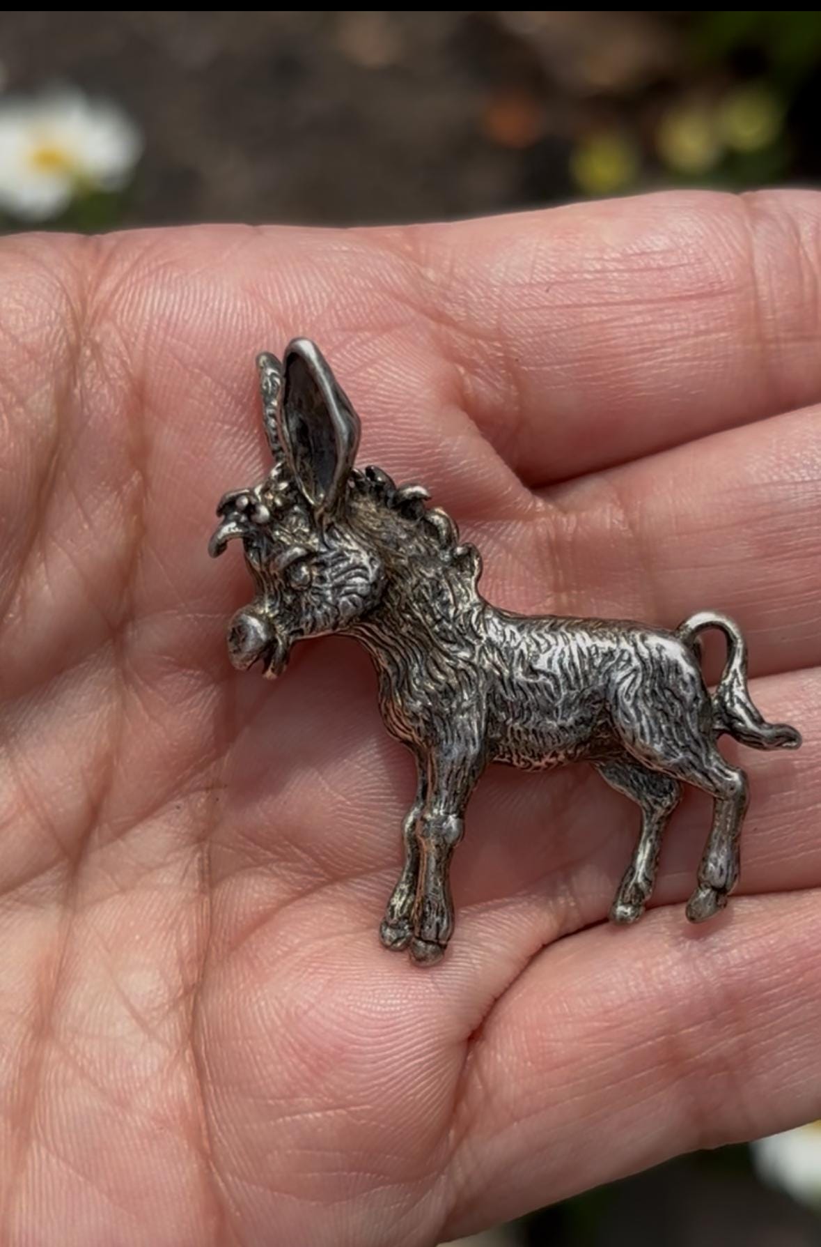 Vintage Beau Sterling Donkey Brooch – Silver Sass with Mid-Century Class
