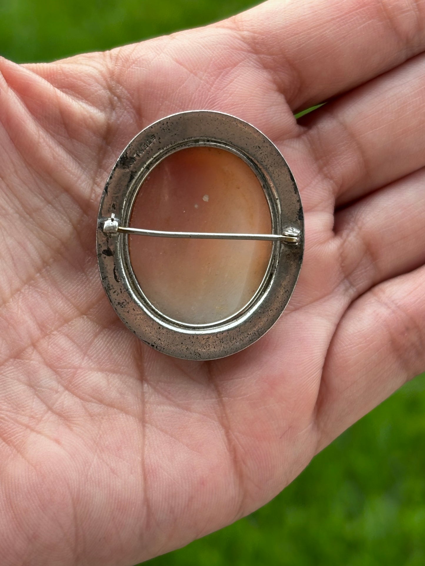 Antique cameo brooch