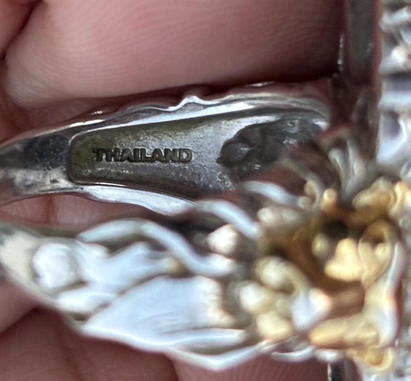 Bold statement cocktail ring with lion motif | Sterling Silver 925 | Size 8