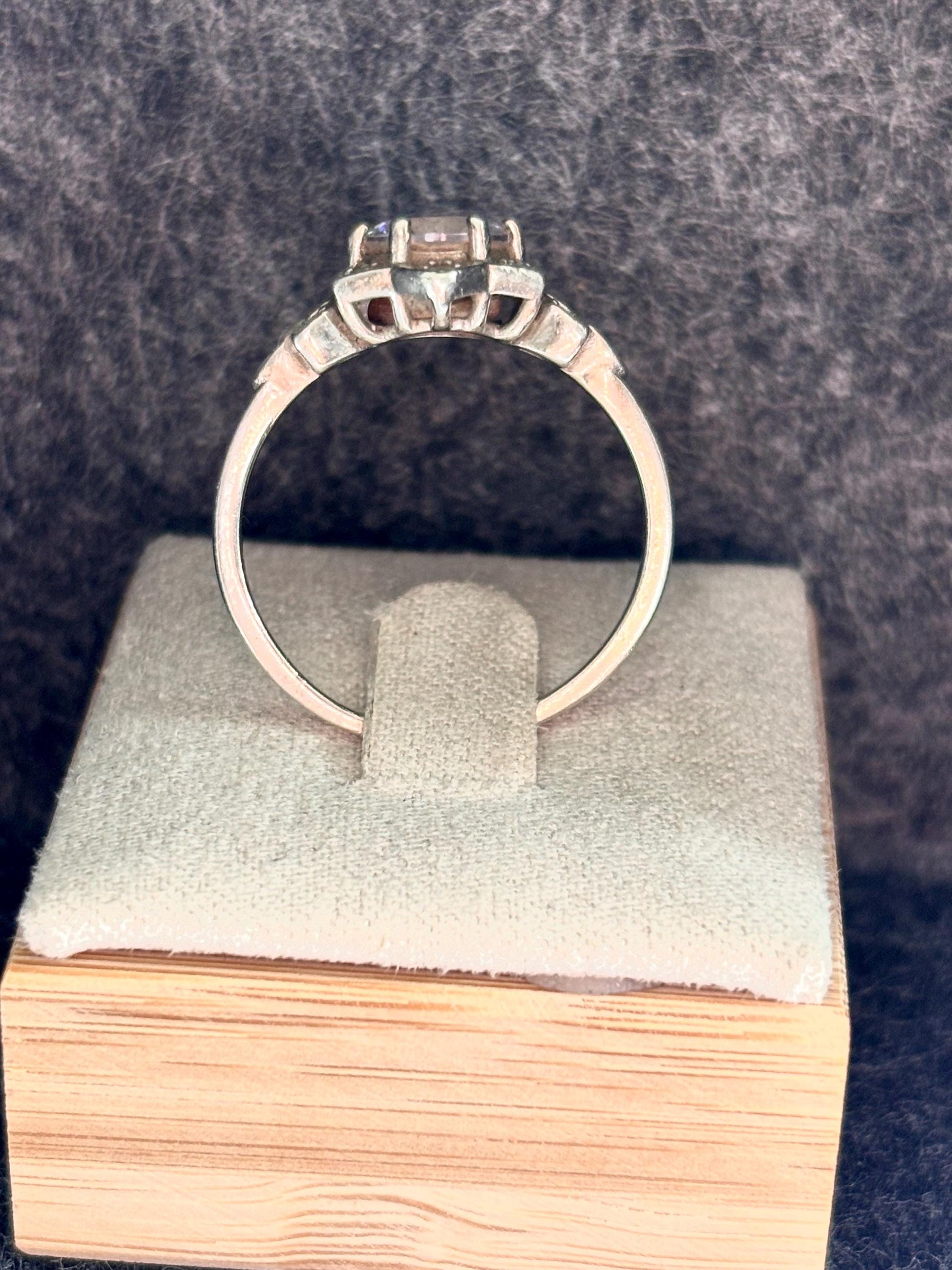 Sterling Silver Ring | Size 8.75 | Leaf & Vine Motif | Vintage-Inspired Statement, Engagement or Promise Ring