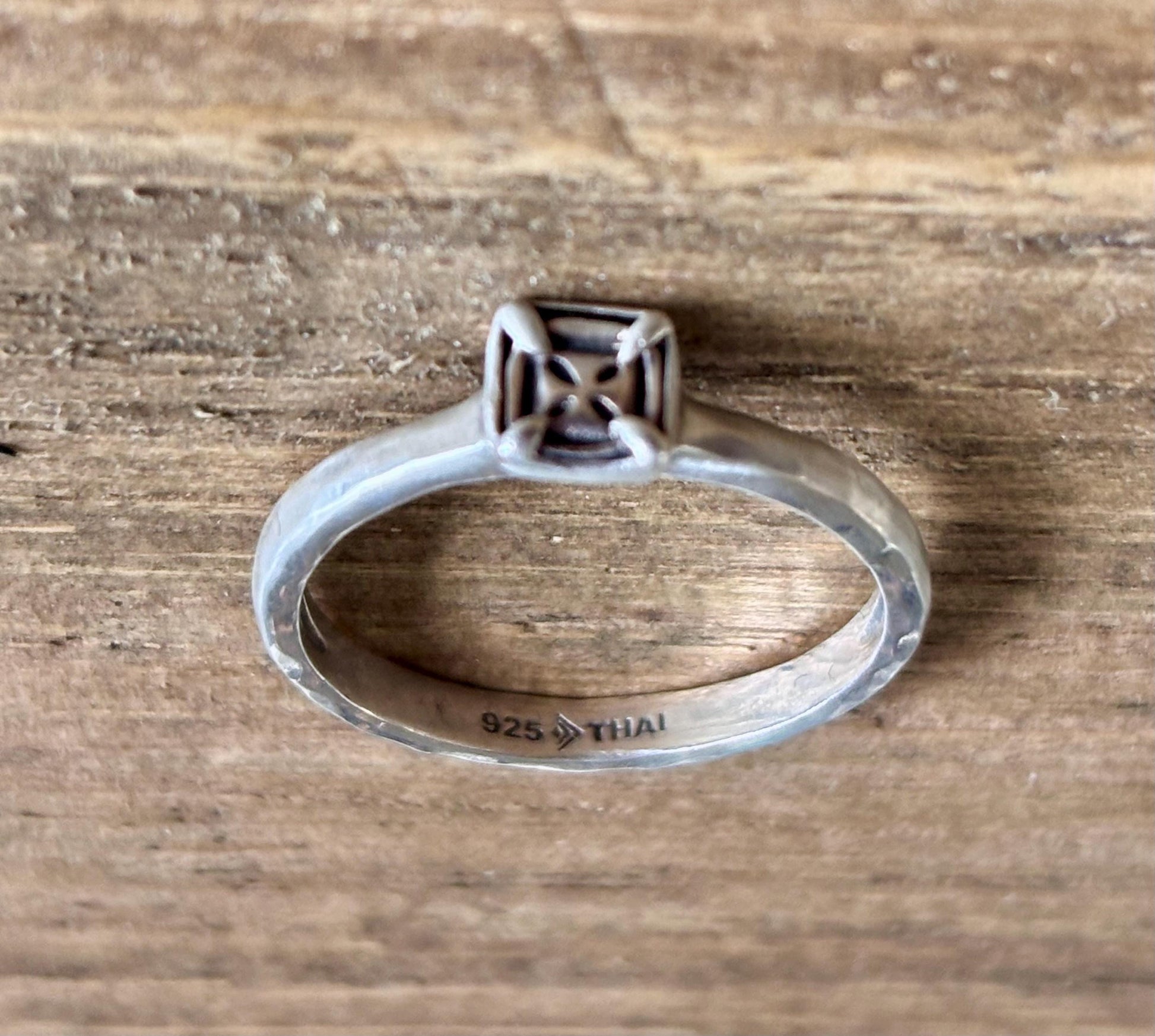 Silpada Sterling Silver Geometric Ring | Size 8 Modern Square Stackable Design