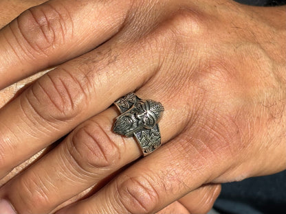 Viking Warrior Celtic Knot Ring. Size 11 3/4