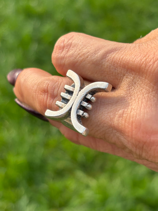 Modernist Sculptural Ring. Size 7