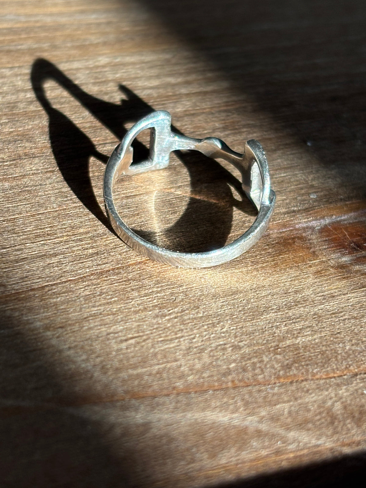 Sterling Silver Equestrian Horsebit Ring. Size 6¾