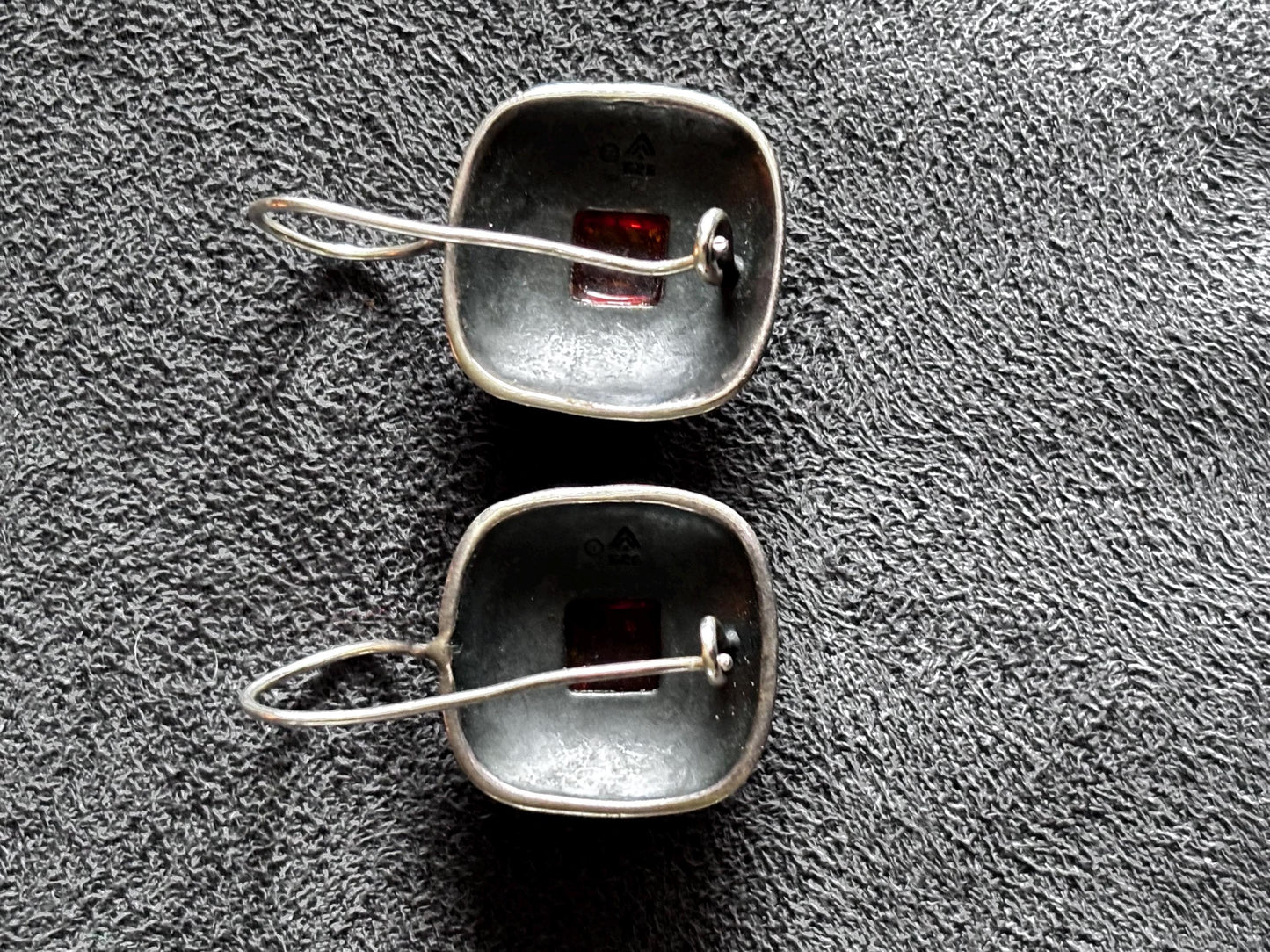 Silpada Sterling Silver Amber Earrings | Ornate Scroll Dangle | Retired Silpada Jewelry