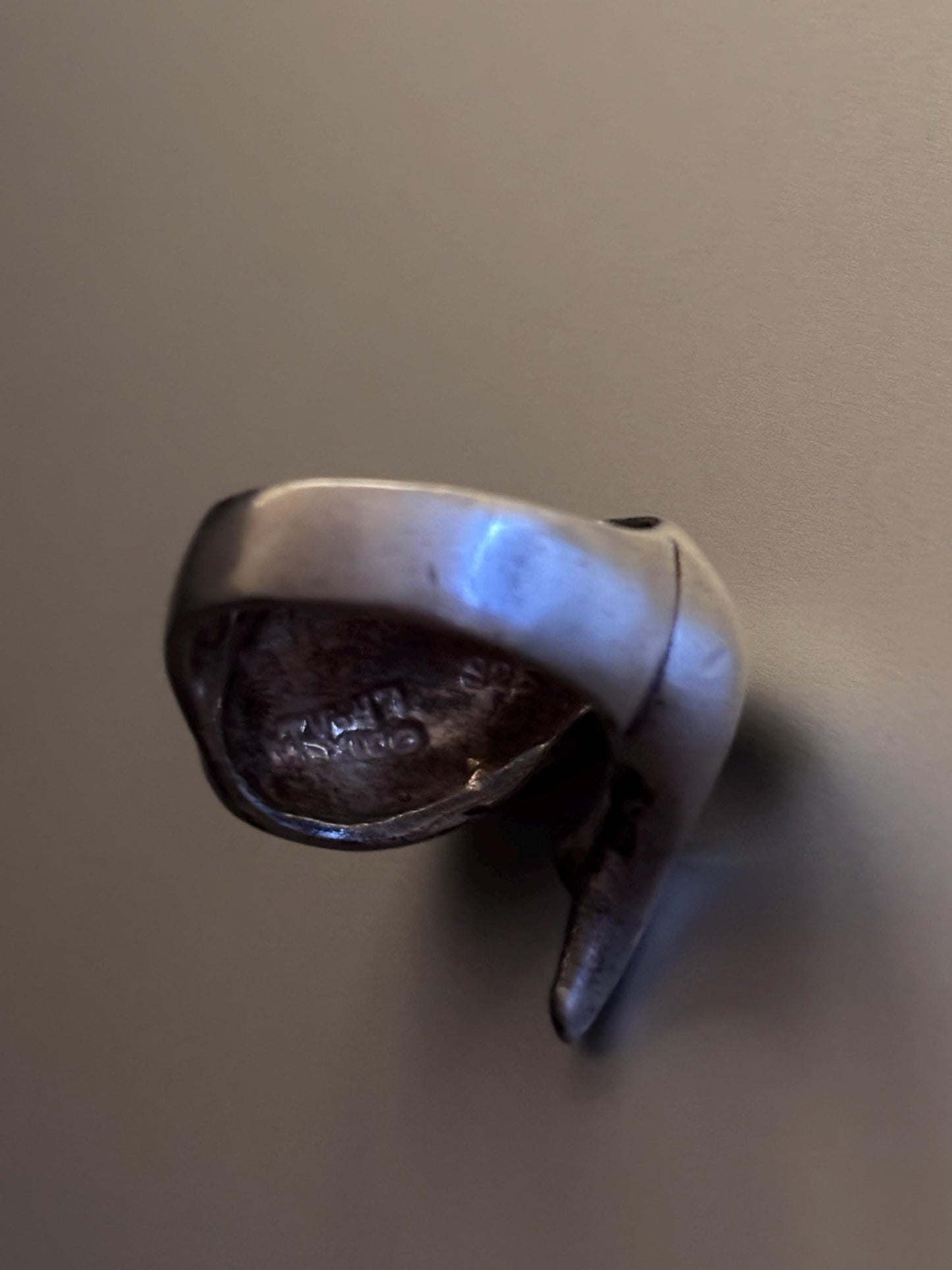 Vintage Taxco Sterling Silver Whale Ring Size 7 1/2