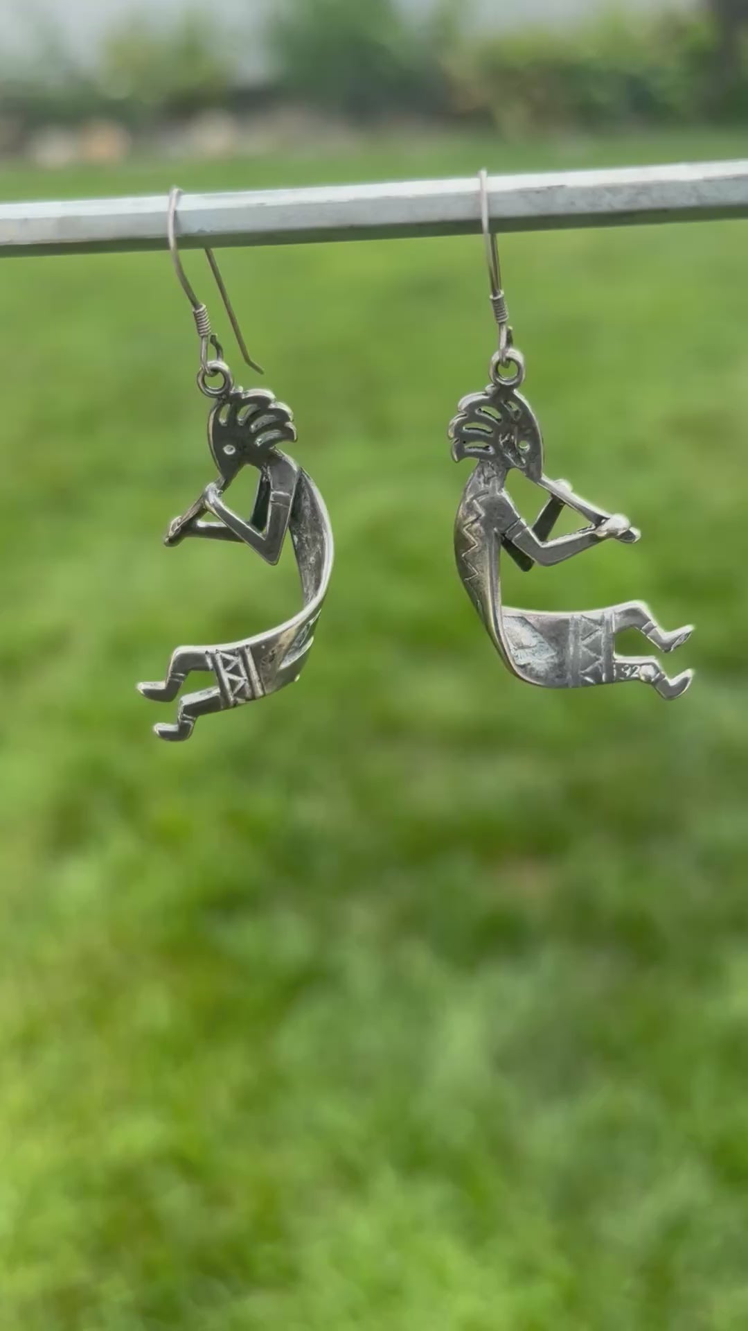 video of earrings dangling
